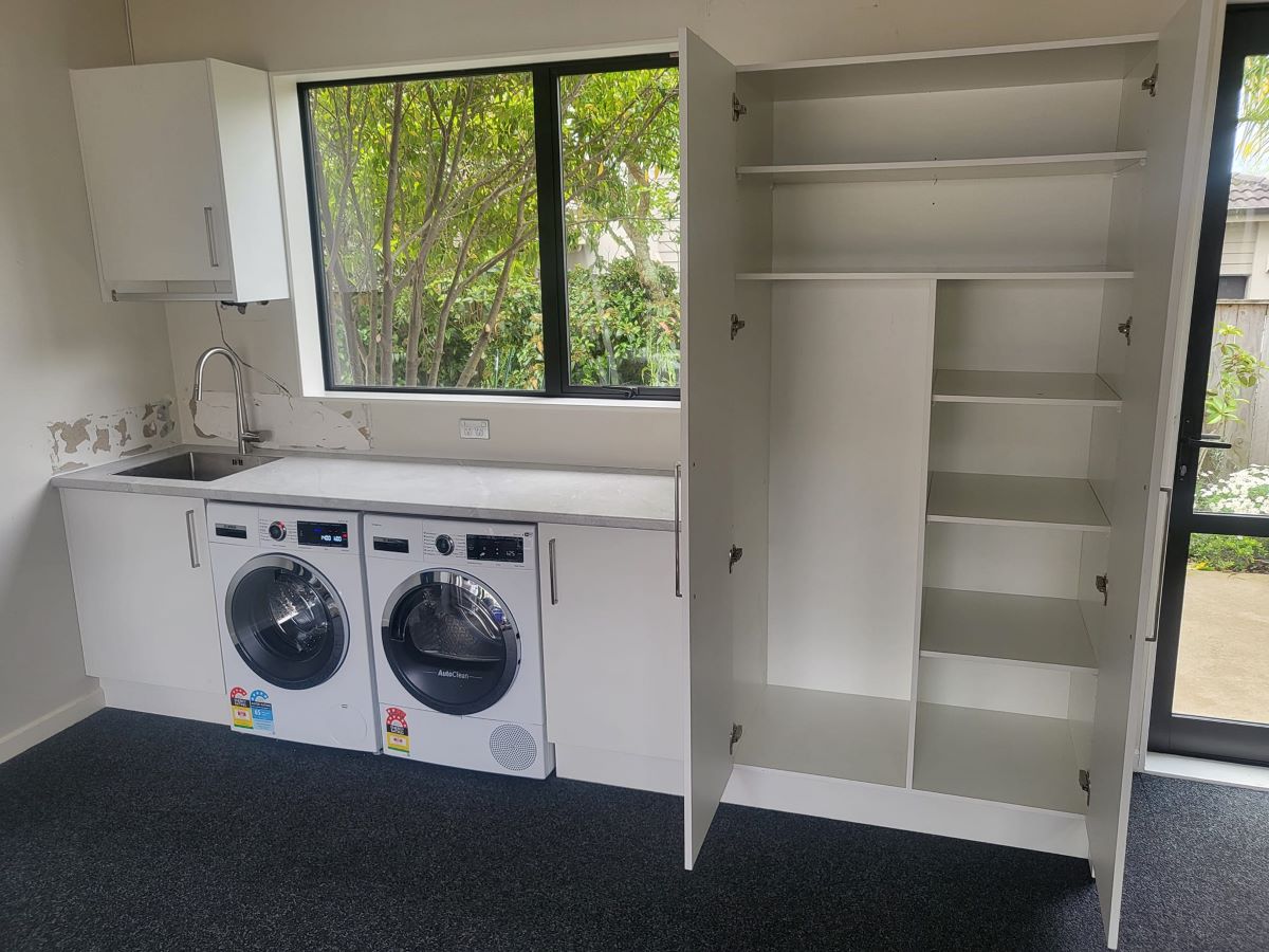 Laundry Large Cabinet Open