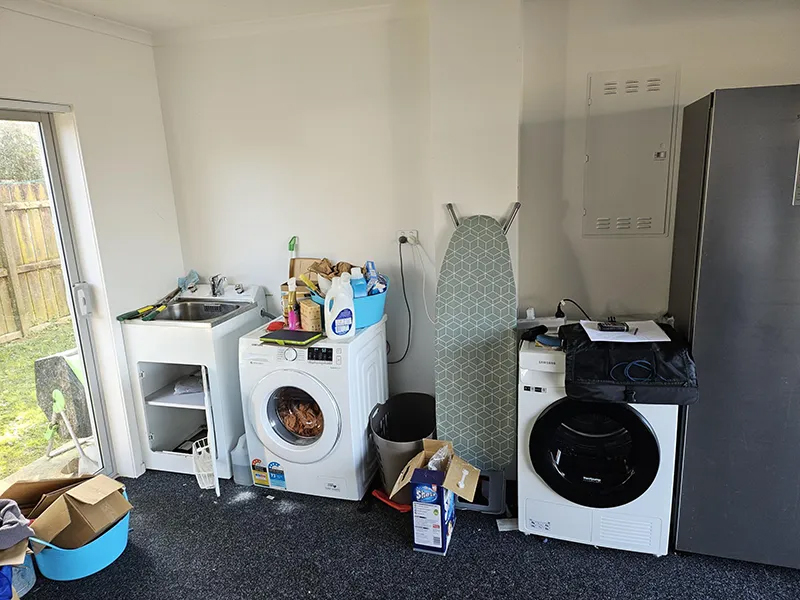 Mangere Area Laundry Room before