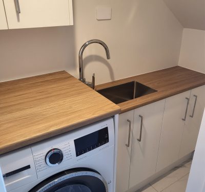 Wooden Countertop New Laundry After